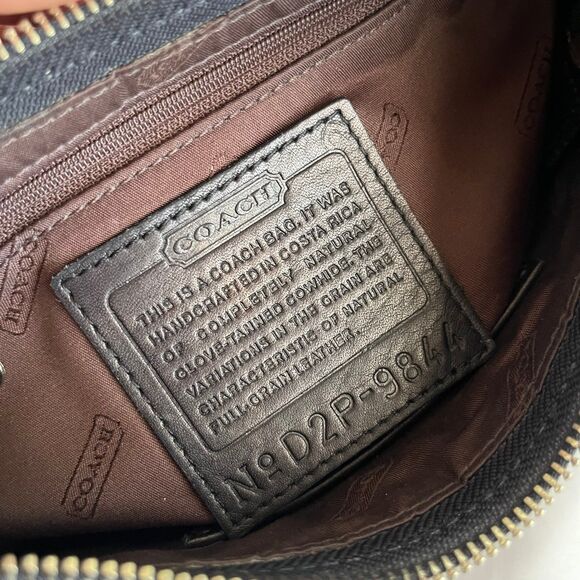 Rare Coach Mini Handbag Demi Purse Silver Hardware Adjustable Strap Costa Rica - Picture 12 of 12